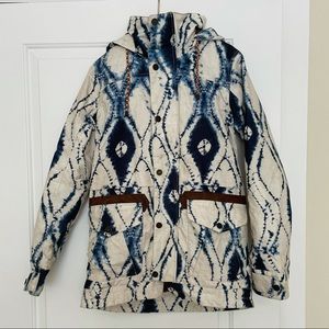 Burton tie dye snow boarding jacket size xs